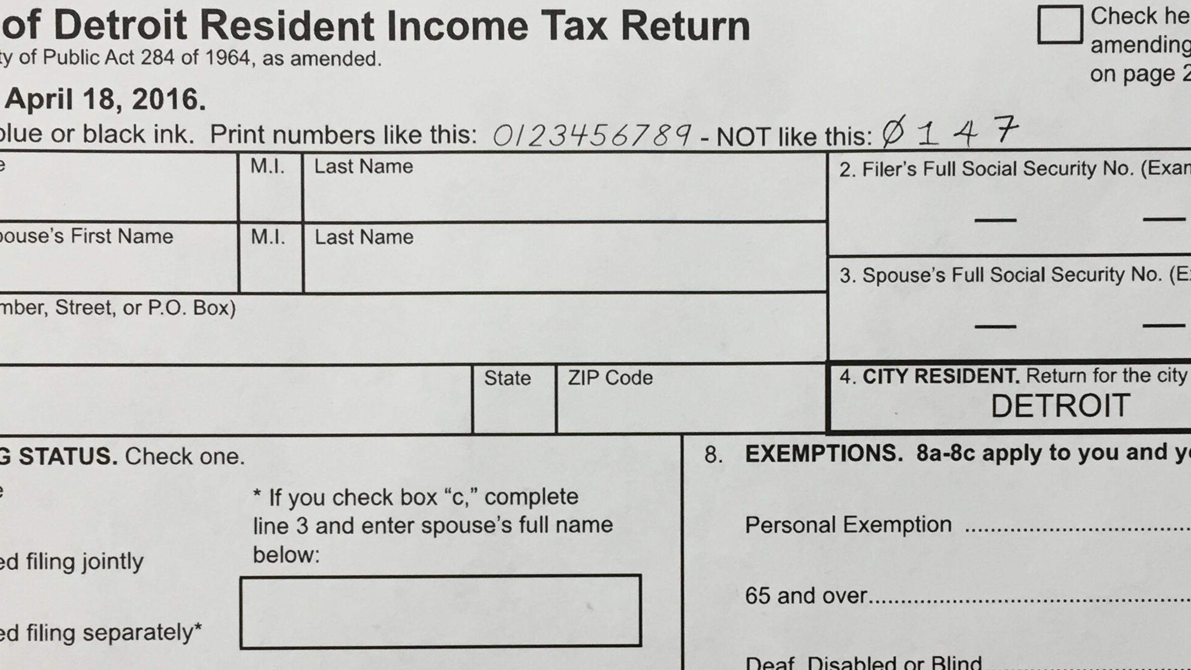 Detroit Taxpayers Can File Returns Electronically WDET