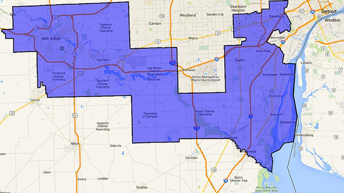 Michigan Voting Precincts Map