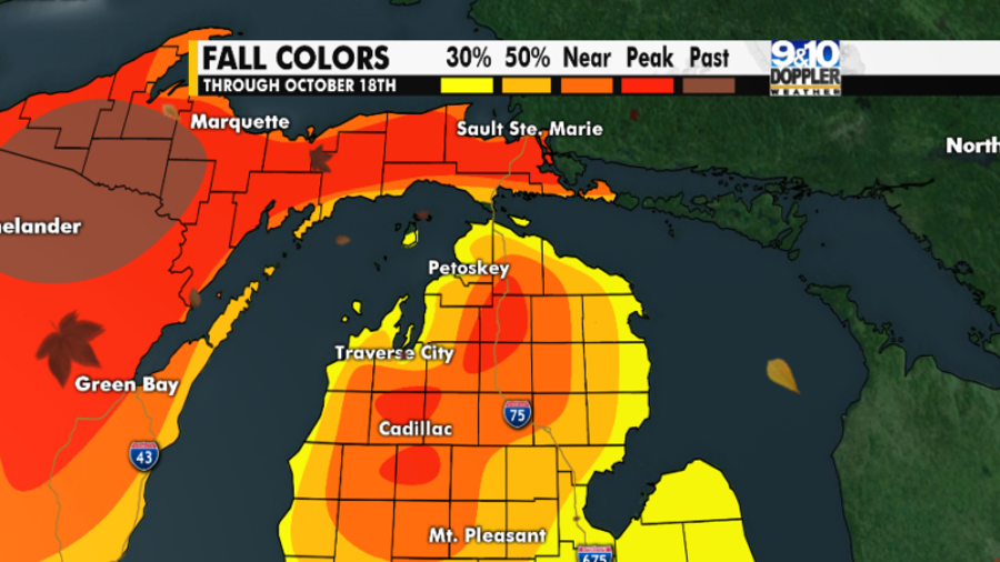 Fall Colors Start to Emerge Across Michigan, With The Best Views Up