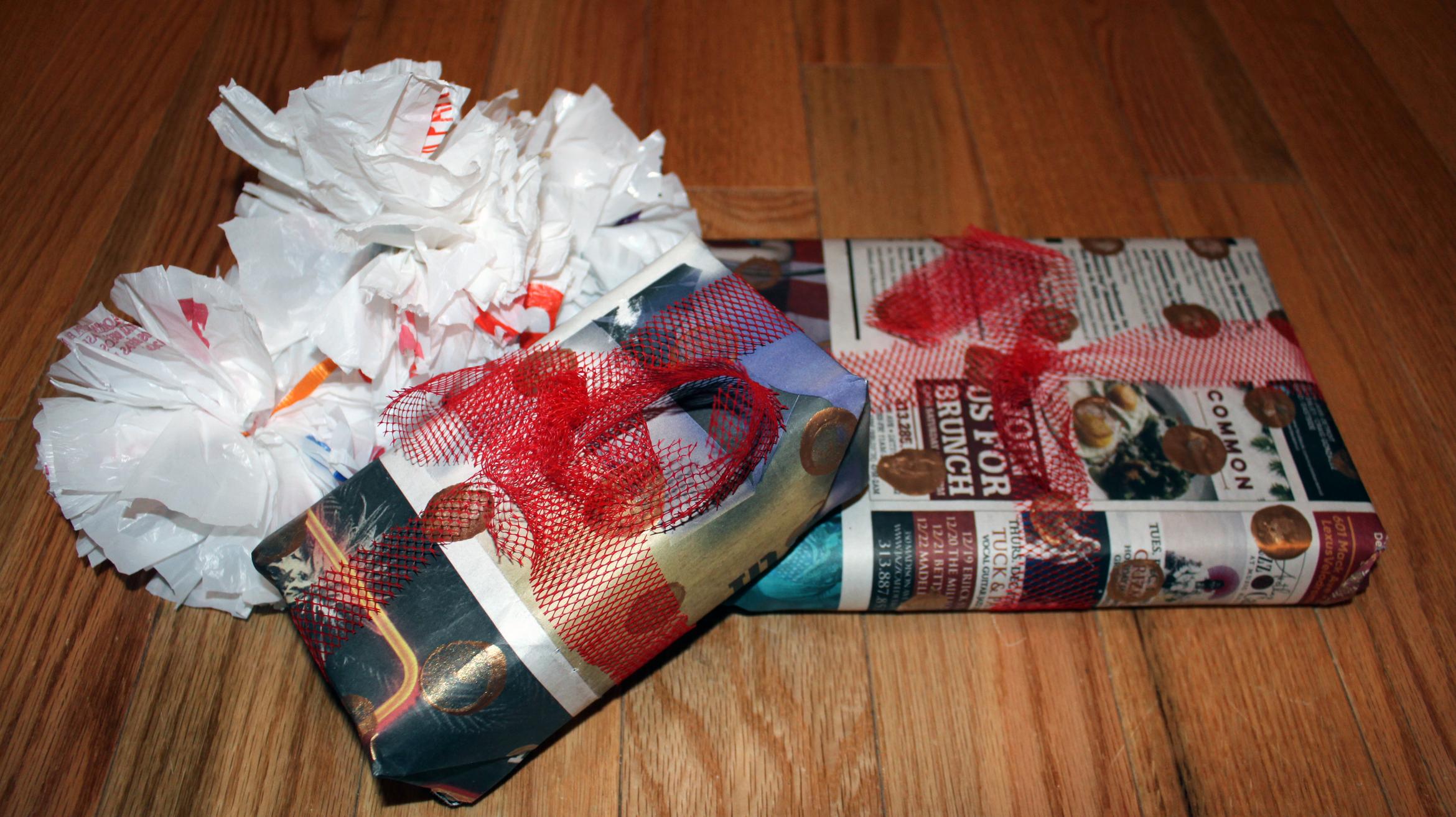 recycled gift wrap