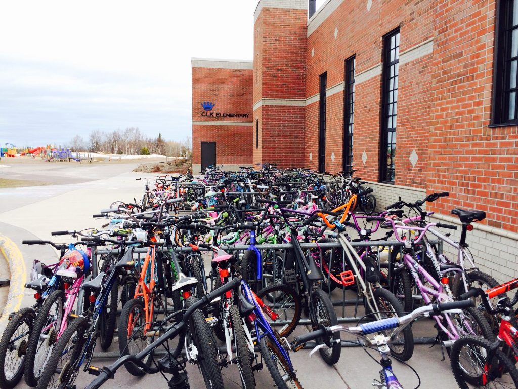 Bike to School Day Bike racks