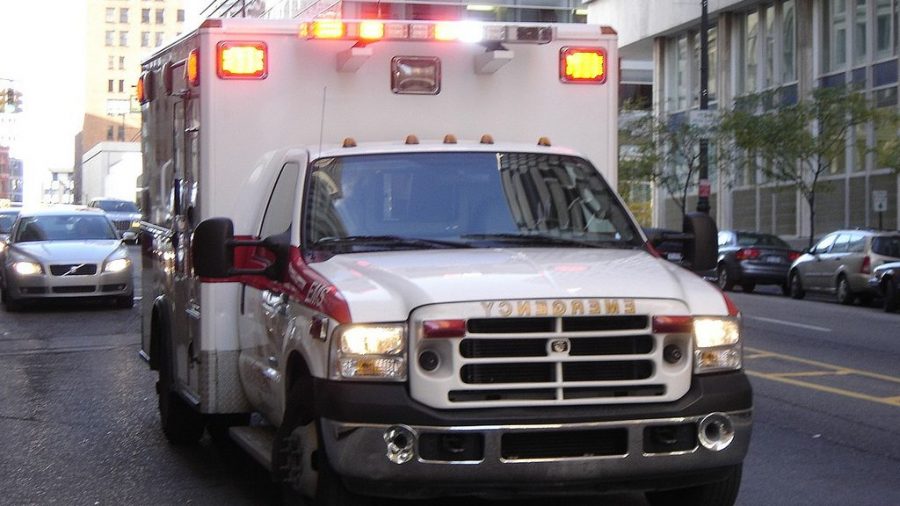 Photo of an ambulance.