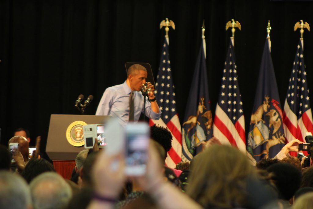 Obama Drinks Flint Water