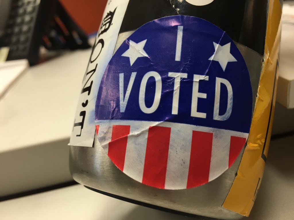 I Voted Sticker Voting