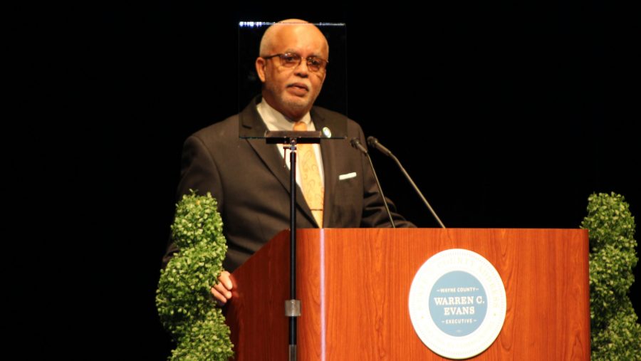 Wayne County Executive Warren Evans at a previous State of the County address.