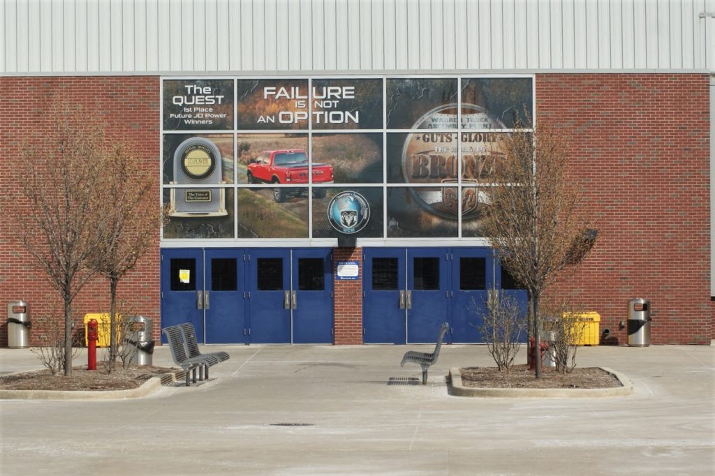 Chrysler Assembly plant front door in Warren