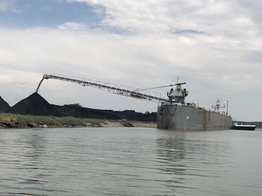 Coal Ship on Rouge River 062617 - pb