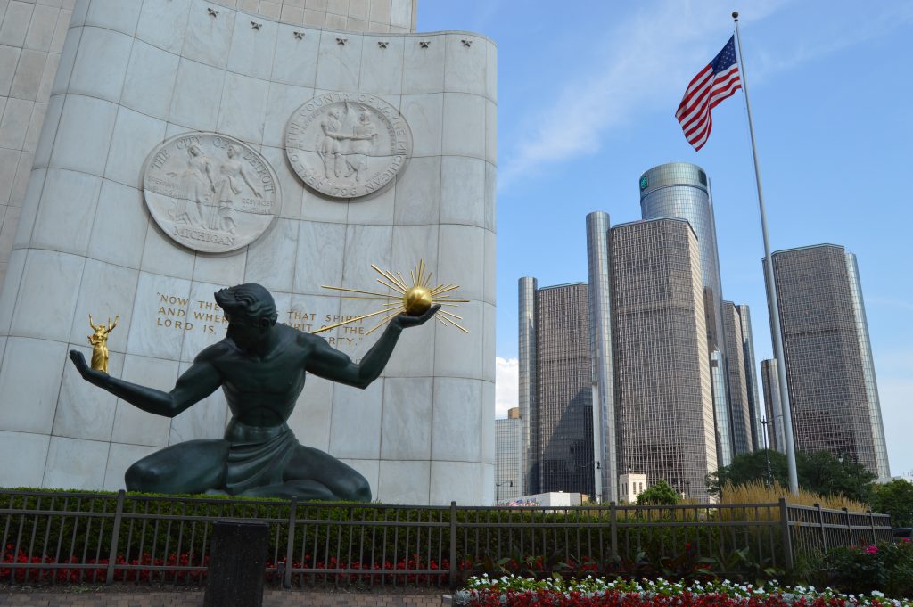 Spirit of Detroit Renaissance Center Downtown 8.10.17-jn