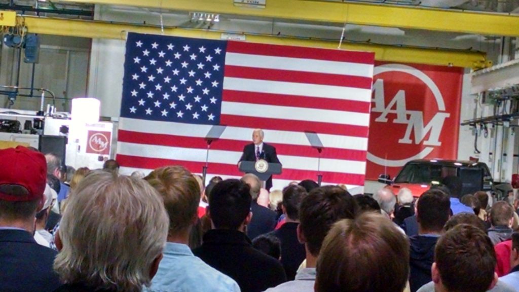 Pence in Auburn Hills 1