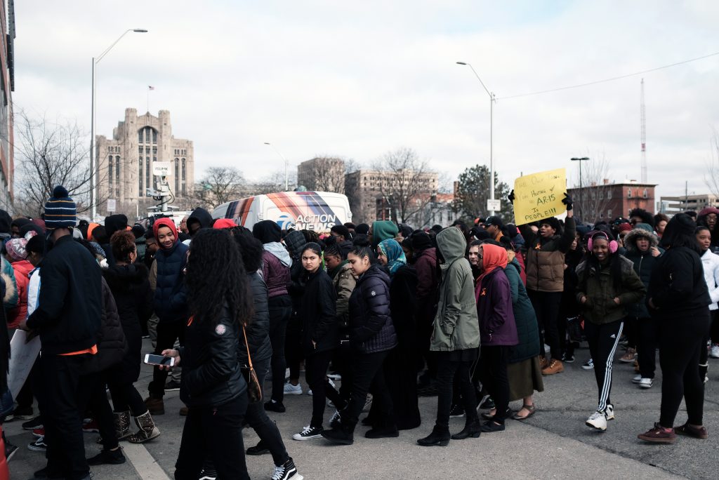 Walkout Cass Tech 1