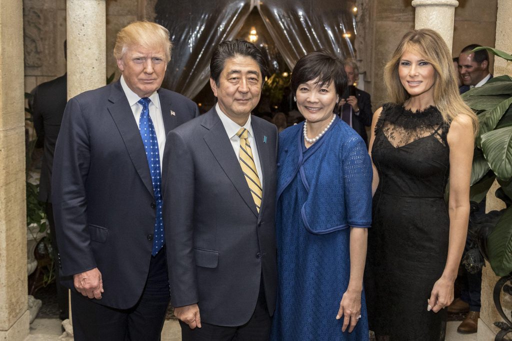 Trump with Japanese Prime Minister Shinzō Abe