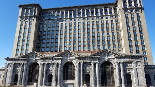 A view of Detroit's Michigan Central Station.