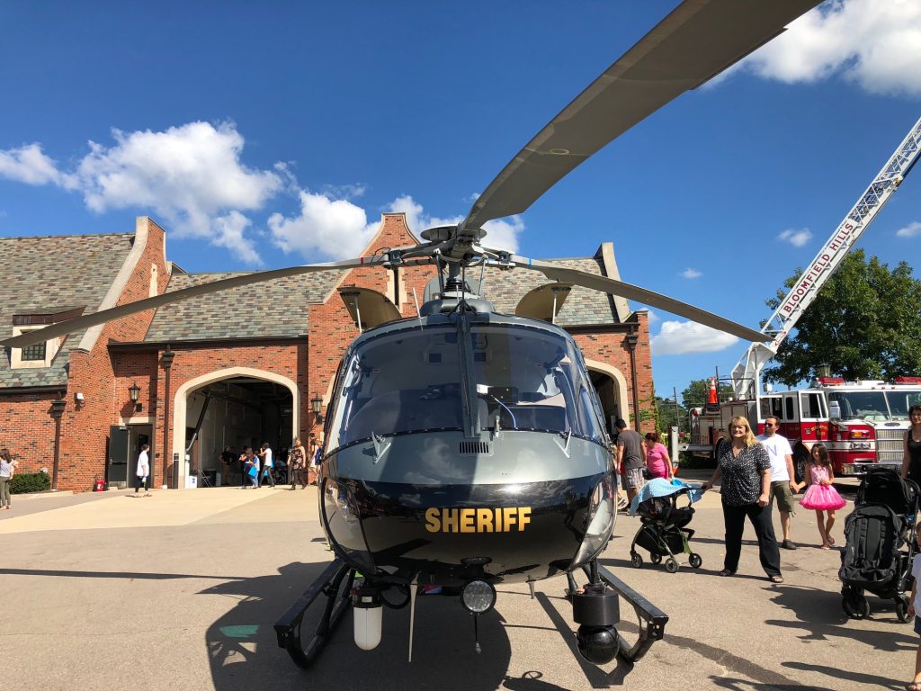 Helicopter Public Safety Oakland County Sheriff 9/25/2018