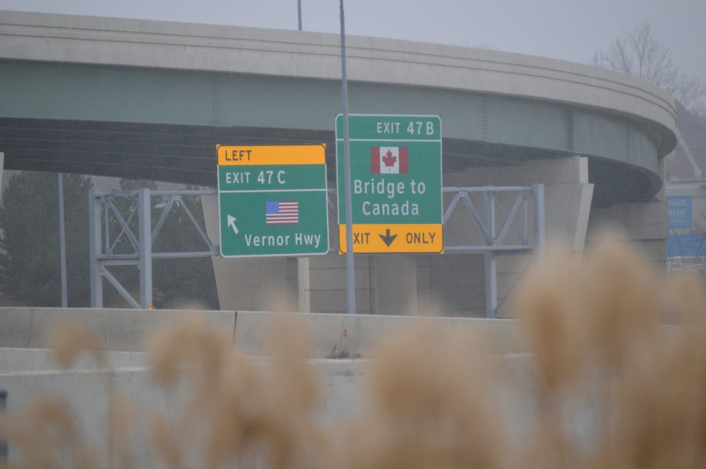 Bridge to Canada Ambassador Customs Border Vernor 1/15/2019