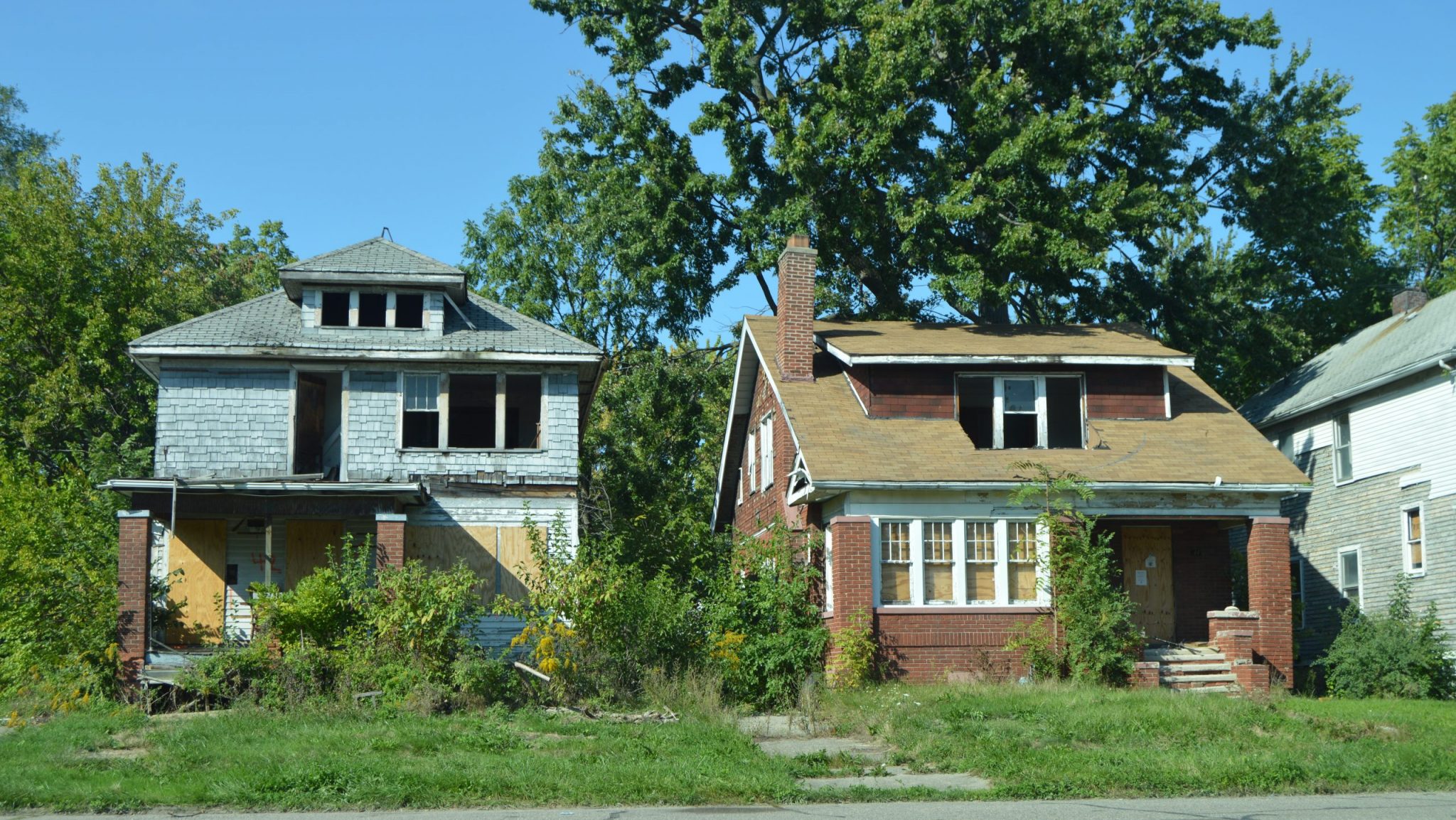 FILE — Blighted homes in Detroit.