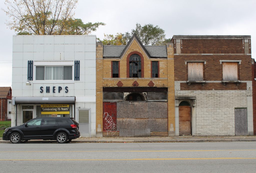 Shep Barber and Beauty Shop Highland Park storefronts LH