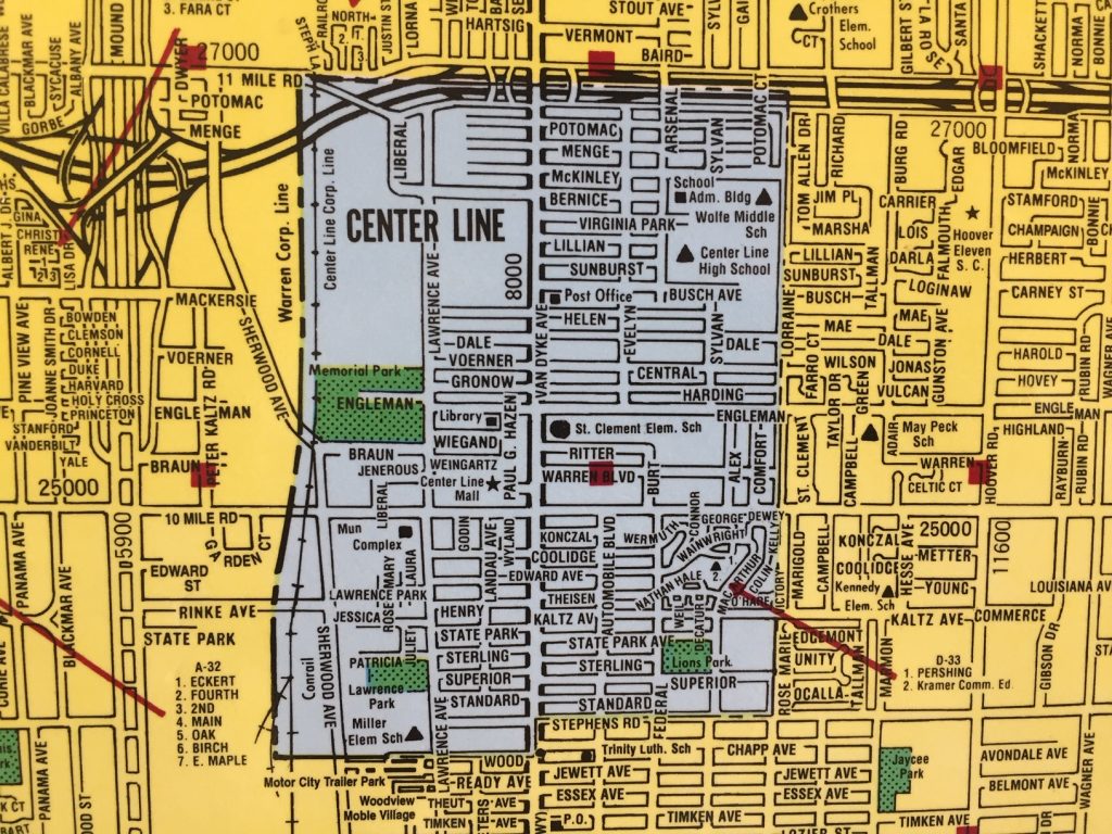 Center Line Map 09/27/2019