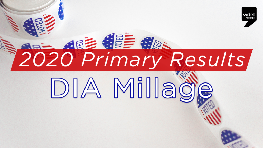 2020 Primary Election Results DIA Millage