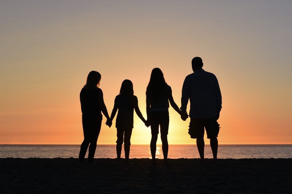 Family silhouette