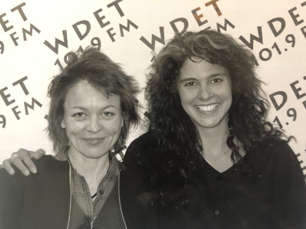 Laurie Anderson and Ann Delisi in 1994