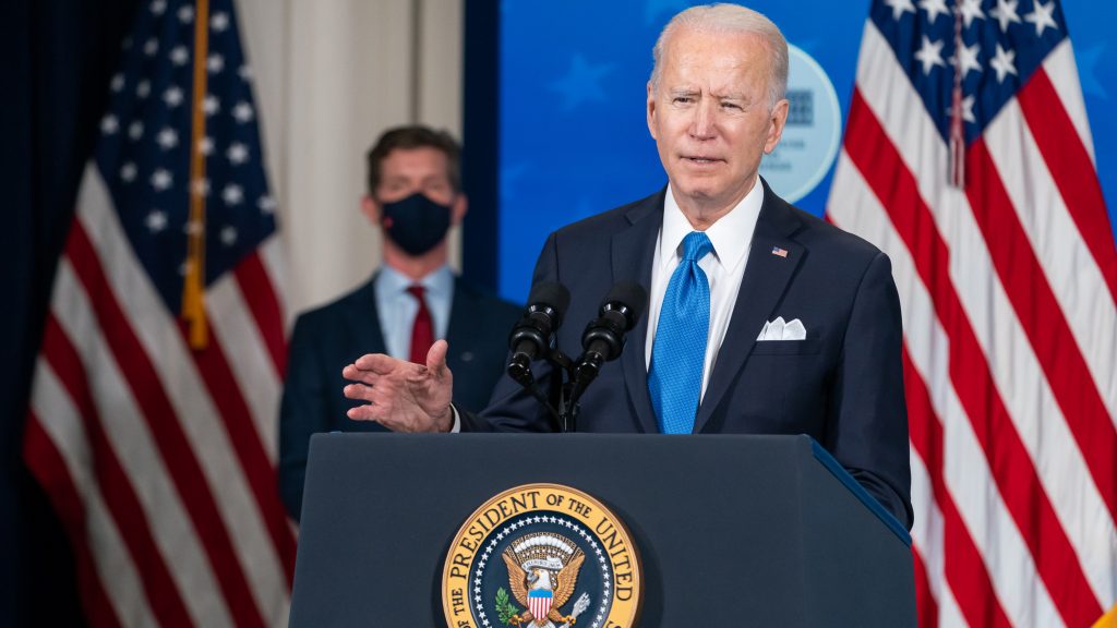 President Joe Biden gives speech March 2021