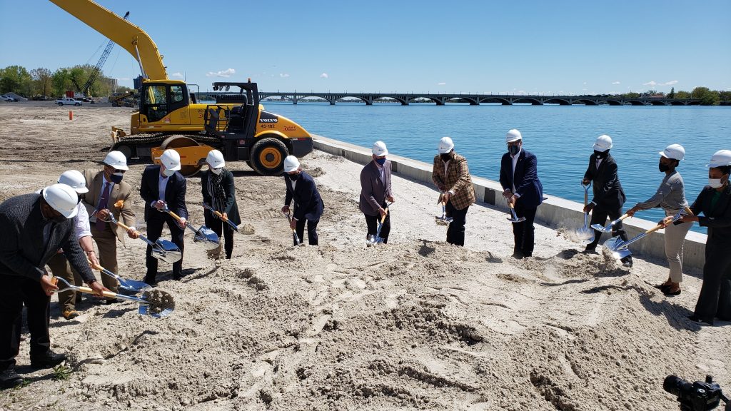 Uniroyal Detroit East Riverwalk Ground Breaking