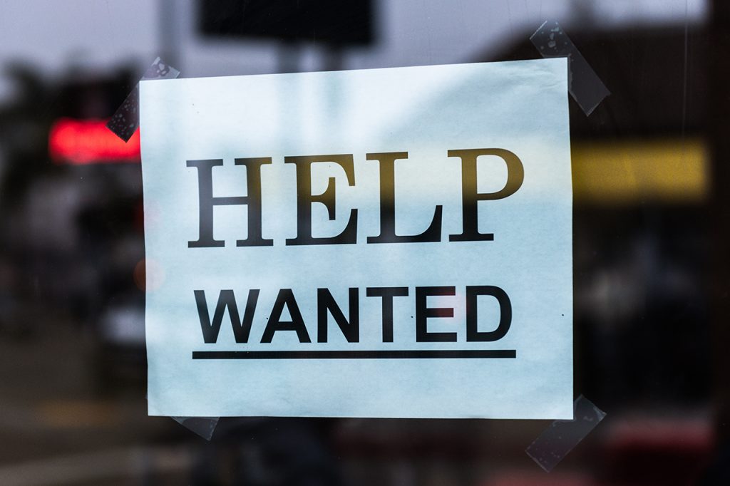 Help Wanted stock image