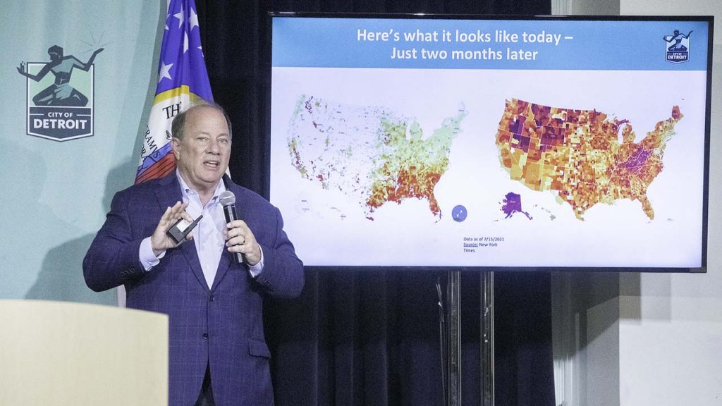 Mayor Mike Duggan covid presser, Sep. 30, 2021