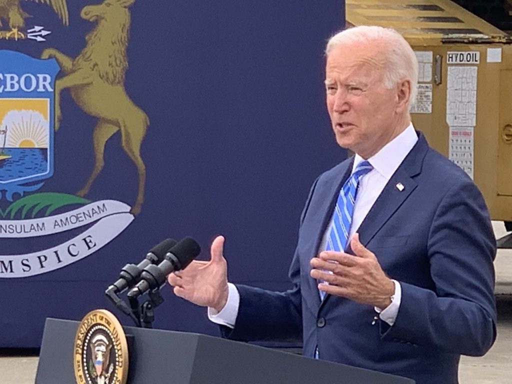 President Joe Biden in Howell 2021