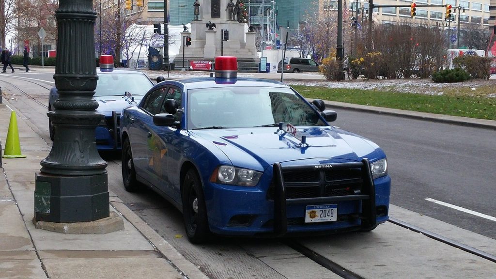 Michigan State Detroit Police Cars