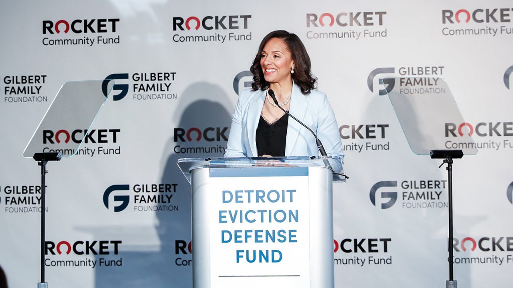 detroit eviction defense fund presser mary sheffield 05232022