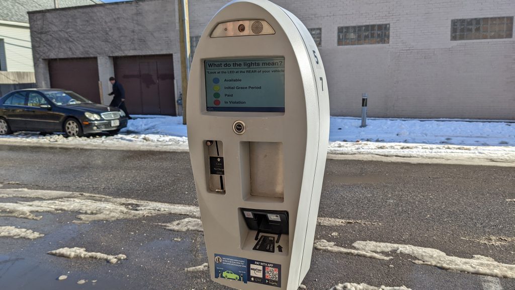 Parking meter in Hamtramck, MI.