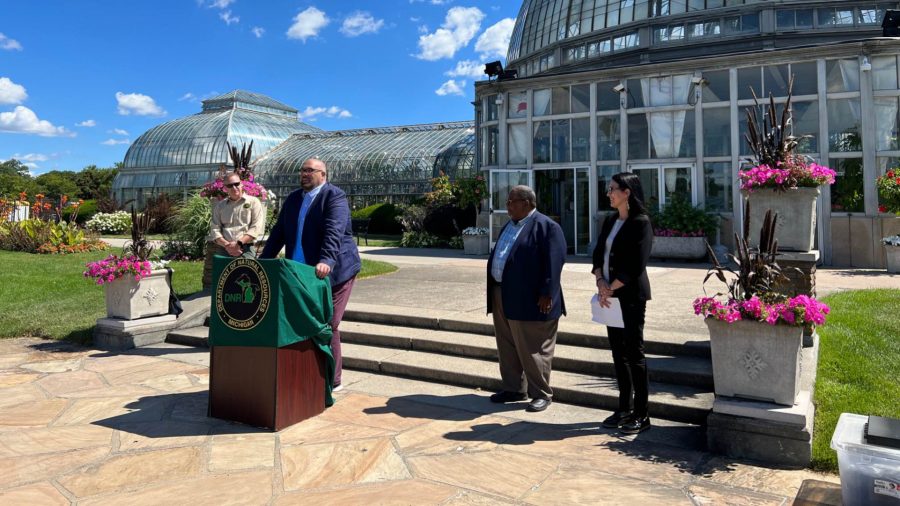The U.S. Department of the Interior came to Belle Isle today to announce a new round in funding for city parks