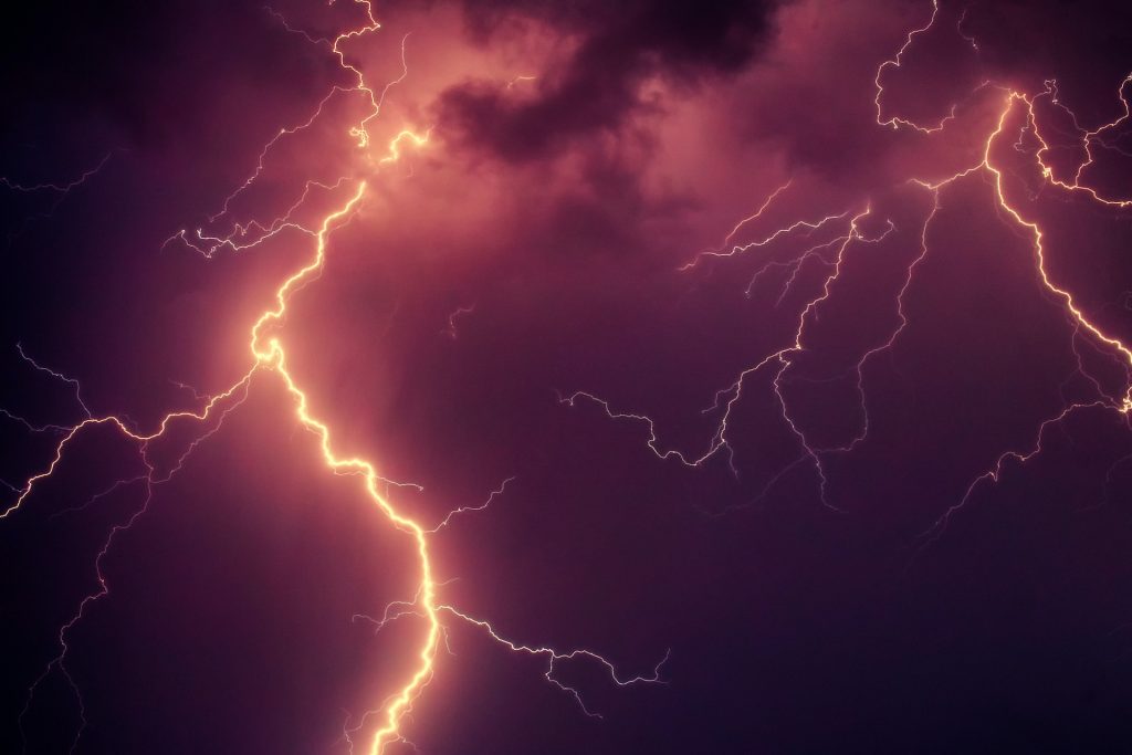 Image of lighting during a storm.