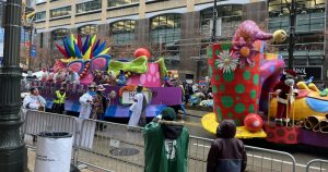 colorful floats from Detroit's 2021 Thanksgiving Parade