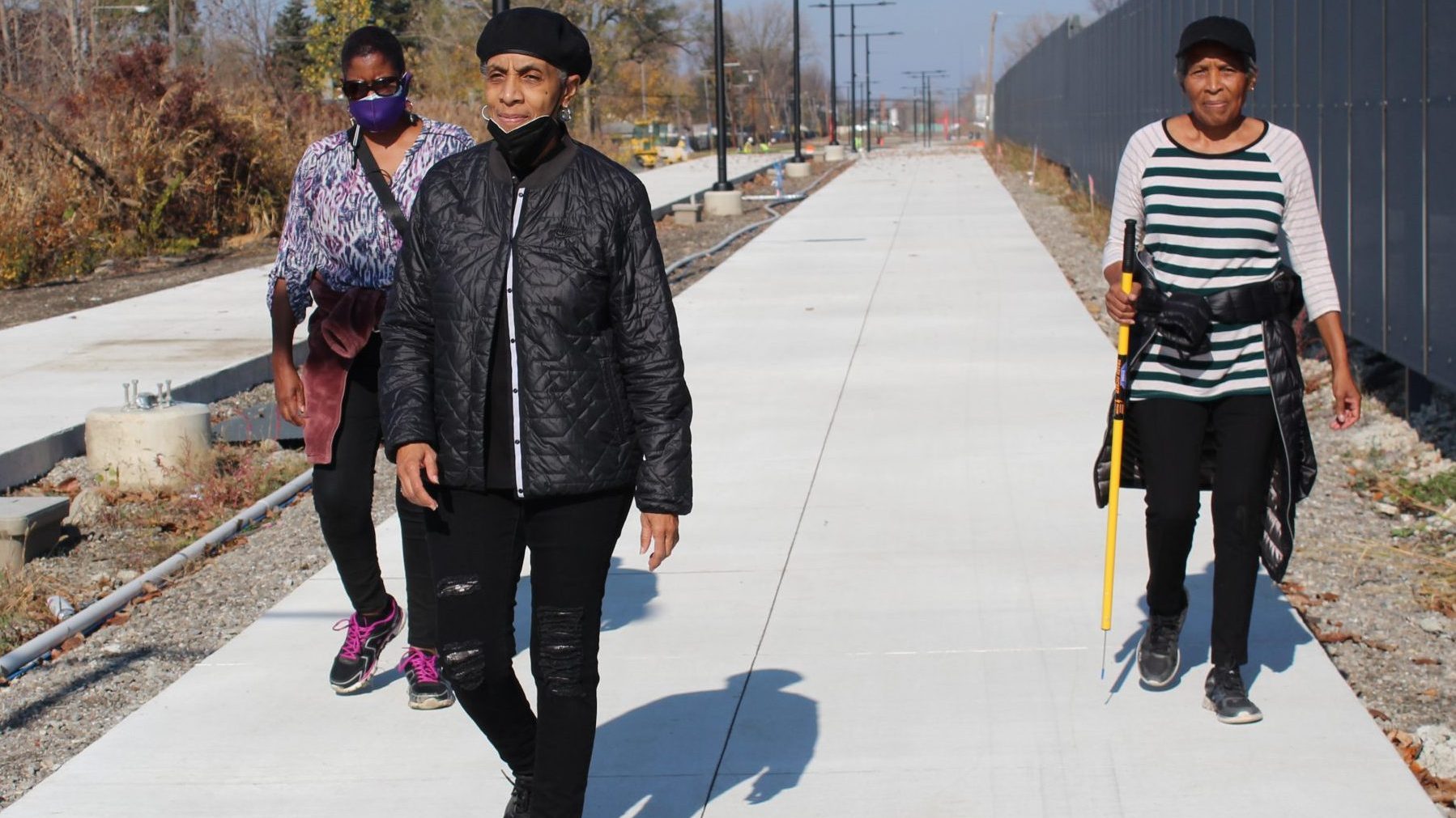 A stretch of the Joe Louis Greenway opens along former railway on