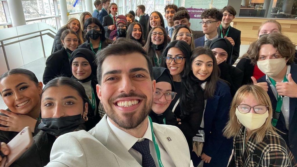 Advisor Bilal Hammoud says many of the students will be going out of town for the first time. The students will compete at the Harvard Model United Nations conference.