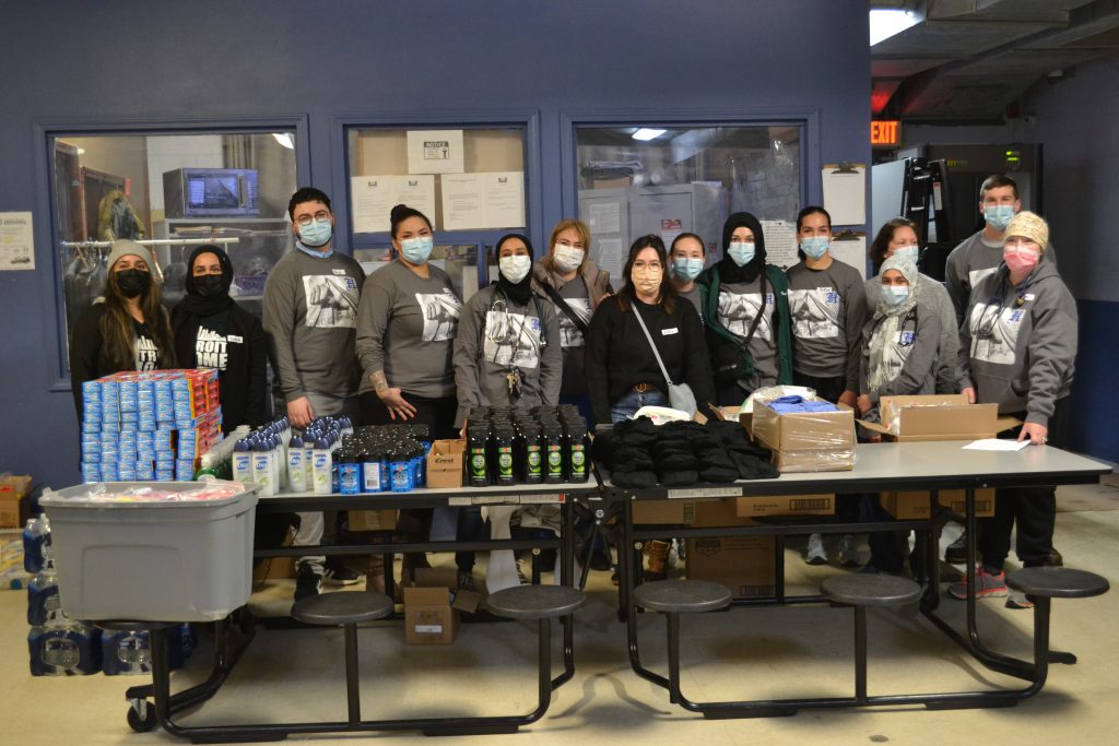 Nearly 40 volunteers including the nonprofit Detroit is My Home, doctors, Podiatrists, residents, PA, NP, Med students, social workers, barbers, stylists, and pre-Med attended Happy Feet.