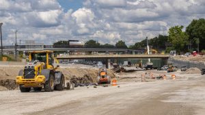 Photo of construction taking place on I-75.