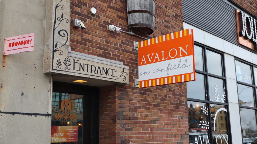 Photo of the exterior of Avalon Bakery's new location on Canfield in Detroit, Mich on March 1, 2023.