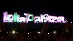 Lollapalooza logo sign