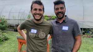 Ben Ratner (left) and Stathis Pauls originally started the civic engagement dinners in 2019.