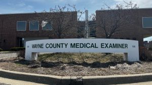 Exterior photo of the Wayne County Medical Examiner's Office.