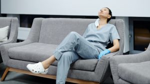 Photo Of Woman Resting On The Couch
