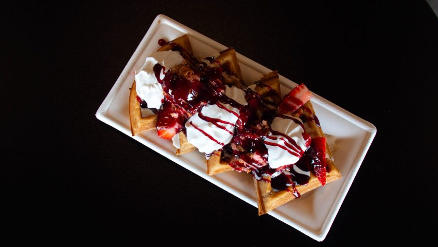 Very Berry Waffle at Waffle Cafe Detroit on June 7, 2023.