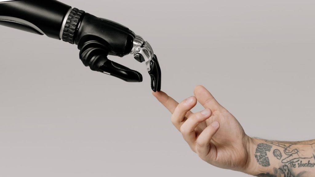 Bionic Hand and Human Hand Finger Pointing