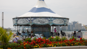 Merry go round at the Detroit Riverfront.