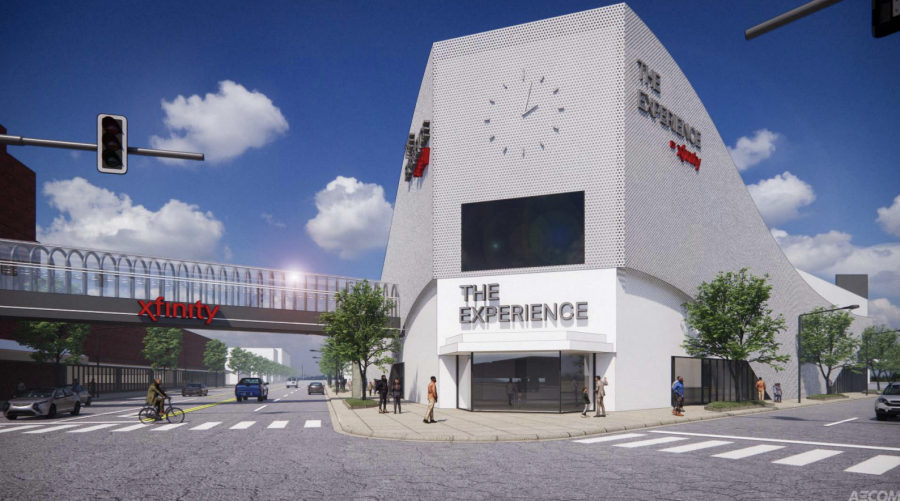 Developer rendering of proposed "The Experience" development.