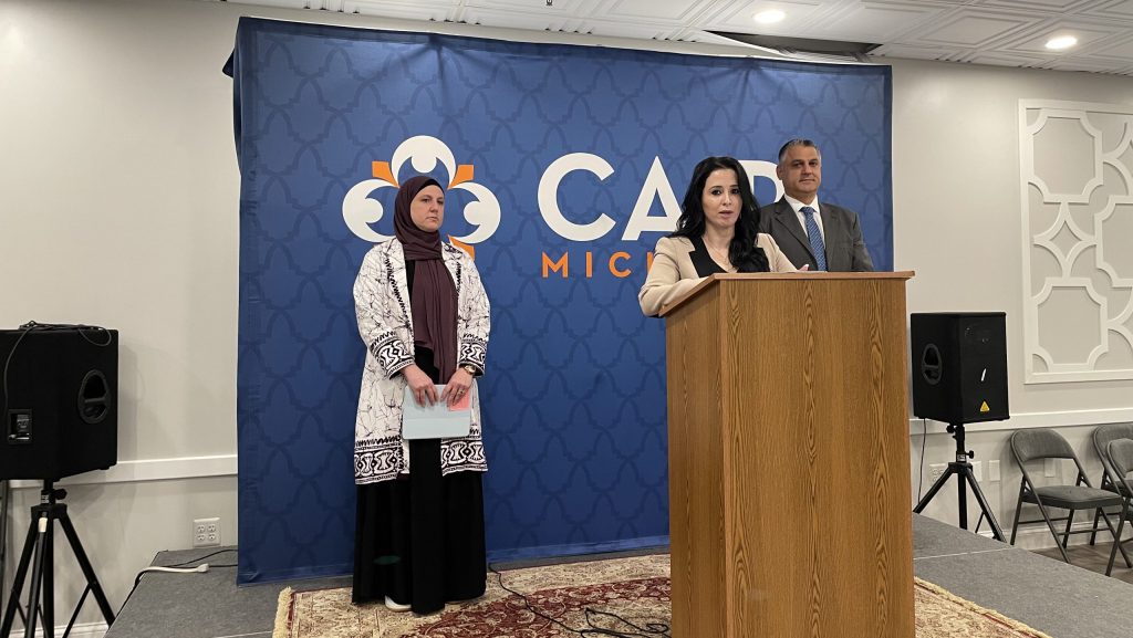 CAIR Michigan held a press conference to announce a lawsuit filed Sept. 18, 2023 to end the federal terror watchlist.