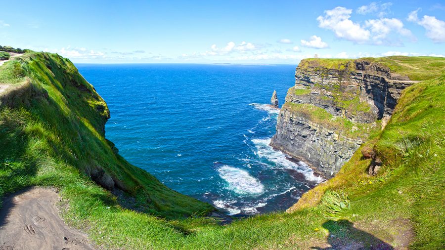 Cliffs Of Moher, County Clare, Ireland. Panoramic.